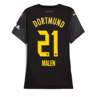 Borussia Dortmund Donyell Malen #21 Auswärtstrikot Frauen 2024-25 Kurzarm